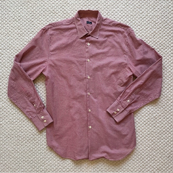 Mens Paul Smith red & white checkered shirt - Picture 4 of 15